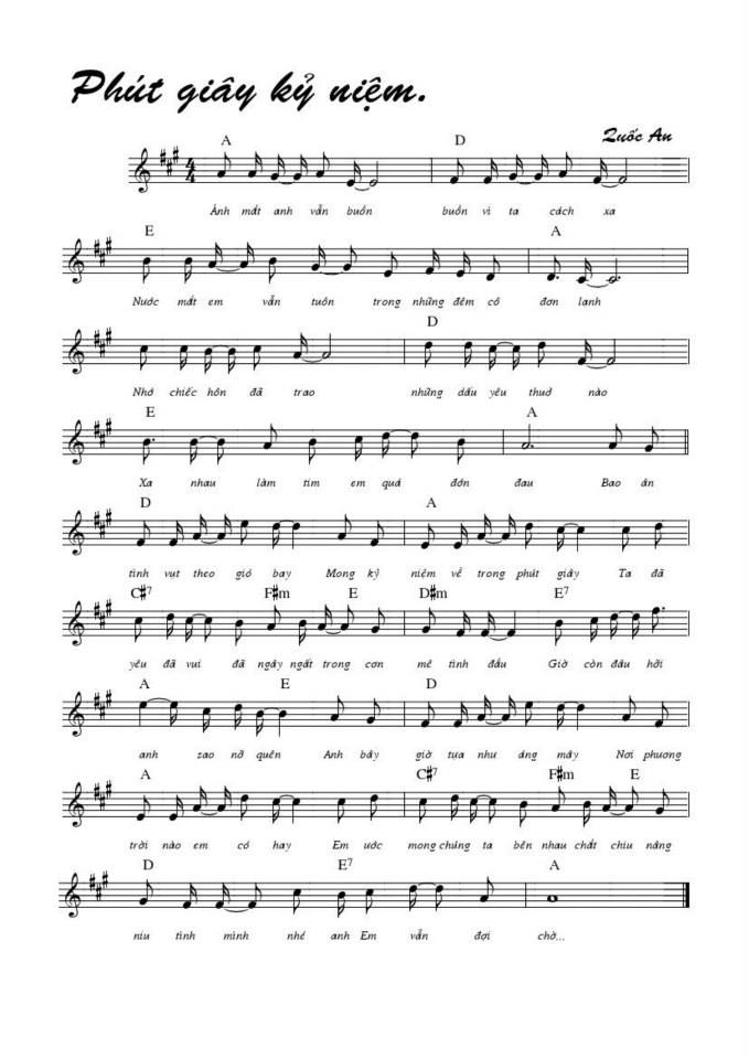 Phút Giây Kỷ Niệm sheet