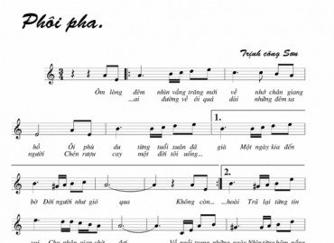 Phôi Pha sheet có lời 