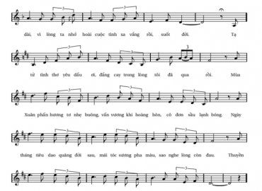 Phương Trời Viễn Mộng sheet có lời 