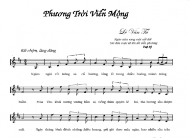 Phương Trời Viễn Mộng sheet có lời 