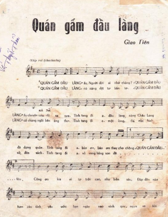 Quán Gấm Đầu Làng sheet