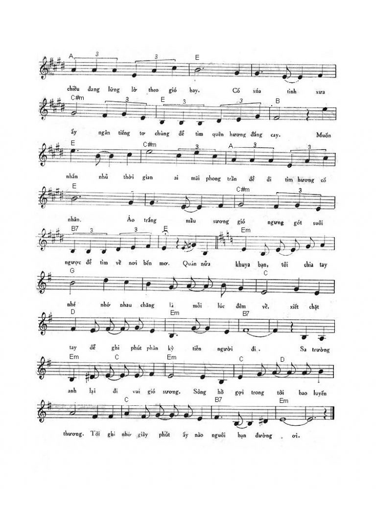 Quán Nửa Khuya sheet có lời 