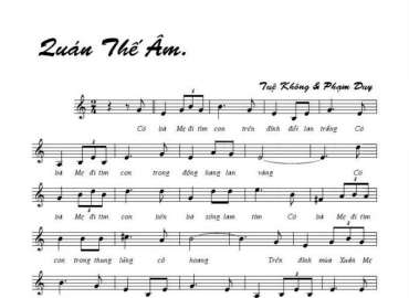 Quan Thế Âm sheet có lời 