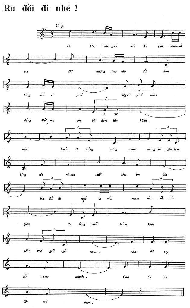 Ru Đời Đi Nhé! sheet