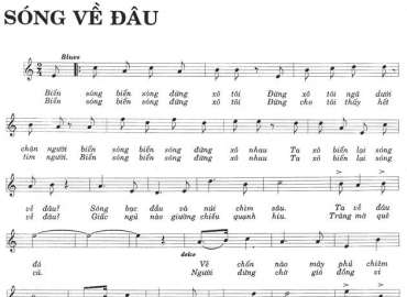 Sóng Về Đâu sheet có lời 