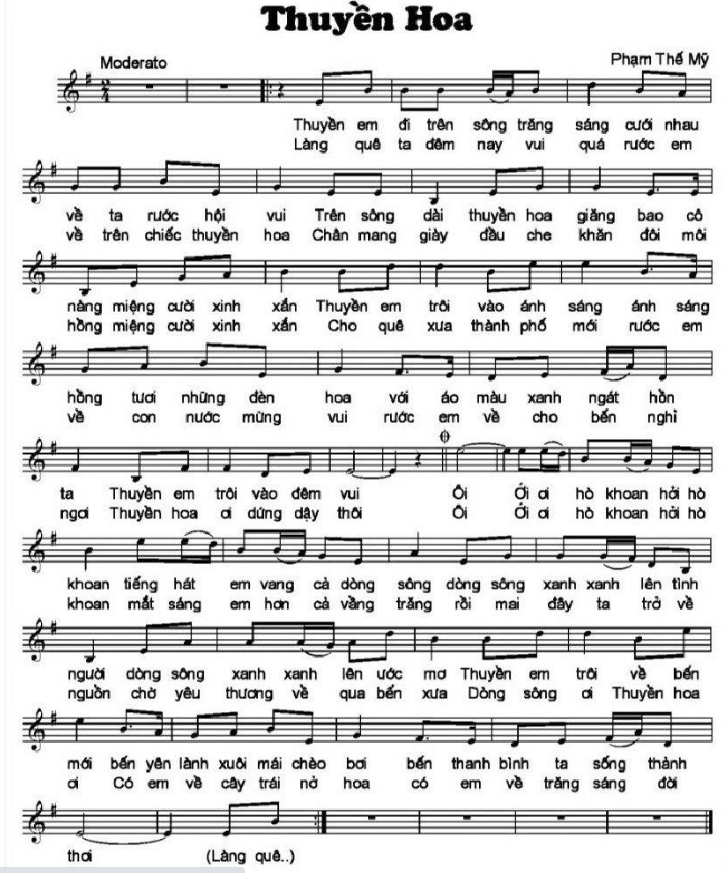 Thuyền Hoa sheet Thuyền Hoa sheet