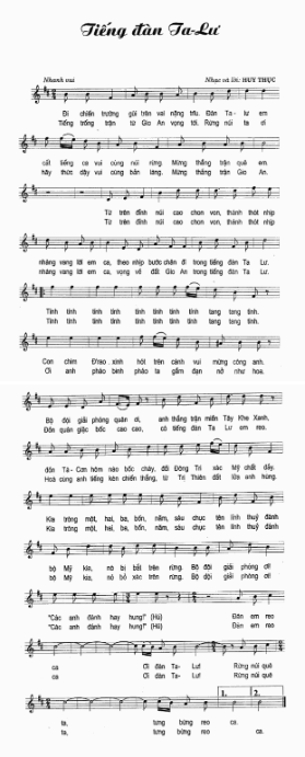 Tiếng Đàn Talu sheet Tiếng Đàn Talu sheet