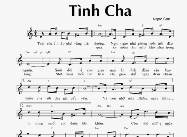 Tình Cha sheet có lời 