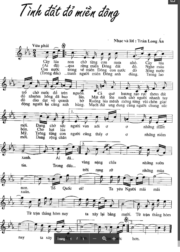 Tình Đất Đỏ Miền Đông sheet Tình Đất Đỏ Miền Đông sheet