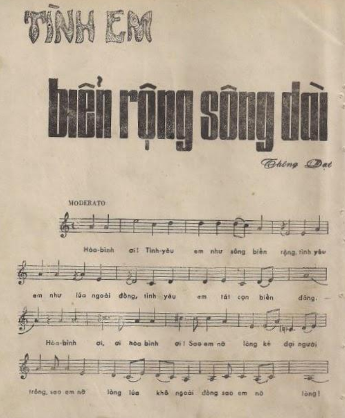 Tình Em Biển Rộng Sông Dài sheet