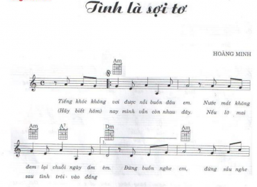 Tình Là Sợi Tơ sheet có lời 