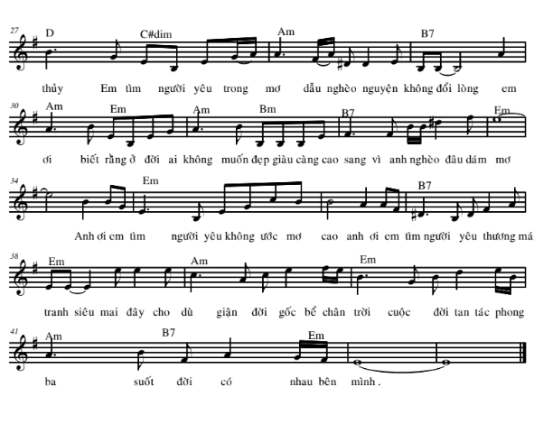 Tình Nghèo Có Nhau sheet có lời Tình Nghèo Có Nhau sheet có lời