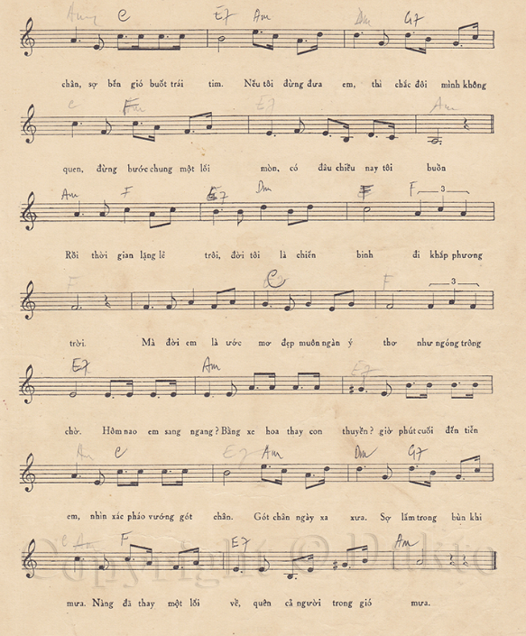 Tôi Đưa Em Sang Sông sheet