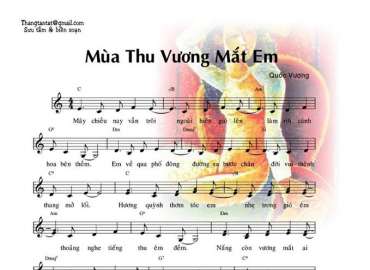 Mùa Thu Vương Mắt Em sheet có lời 