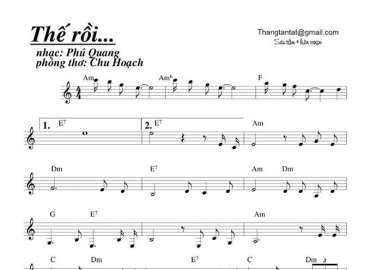 Thế Rồi sheet có lời 