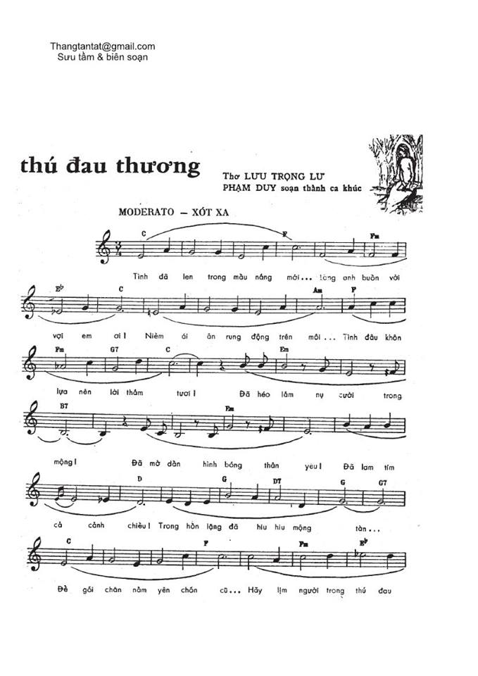 Thú Đau Thương sheet