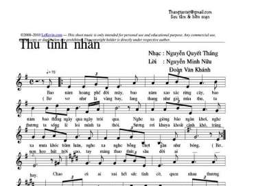 Thư Tình Nhân sheet có lời 