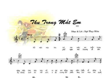 Thu Trong Mắt Em sheet có lời 