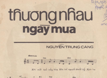 Thương Nhau Ngày Mưa sheet có lời