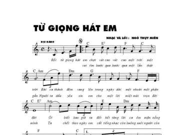 Từ Giọng Hát Em sheet có lời 