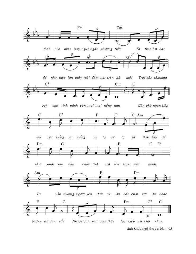 Từ Giọng Hát Em sheet có lời Từ Giọng Hát Em sheet có lời