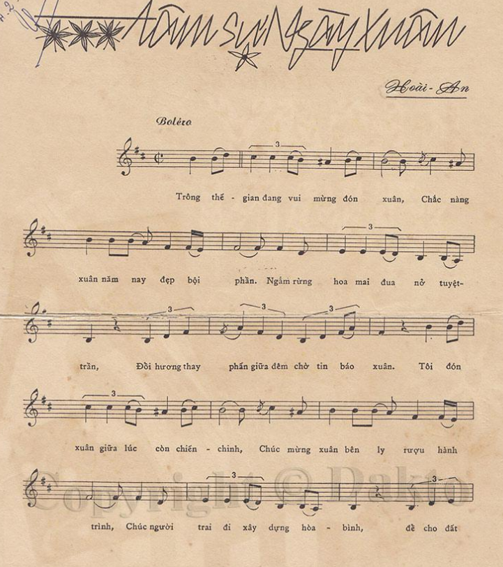 Tâm Sự Ngày Xuân sheet Tâm Sự Ngày Xuân sheet