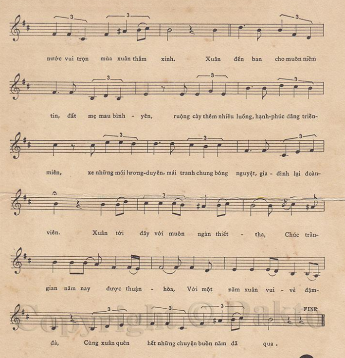 Tâm Sự Ngày Xuân sheet có lời Tâm Sự Ngày Xuân sheet có lời