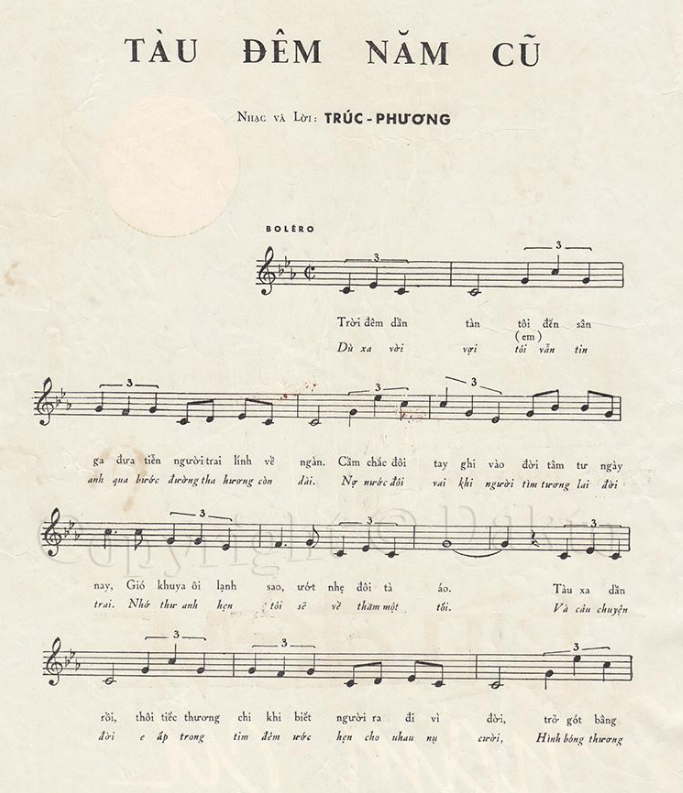 Tàu Đêm Năm Cũ sheet Tàu Đêm Năm Cũ sheet