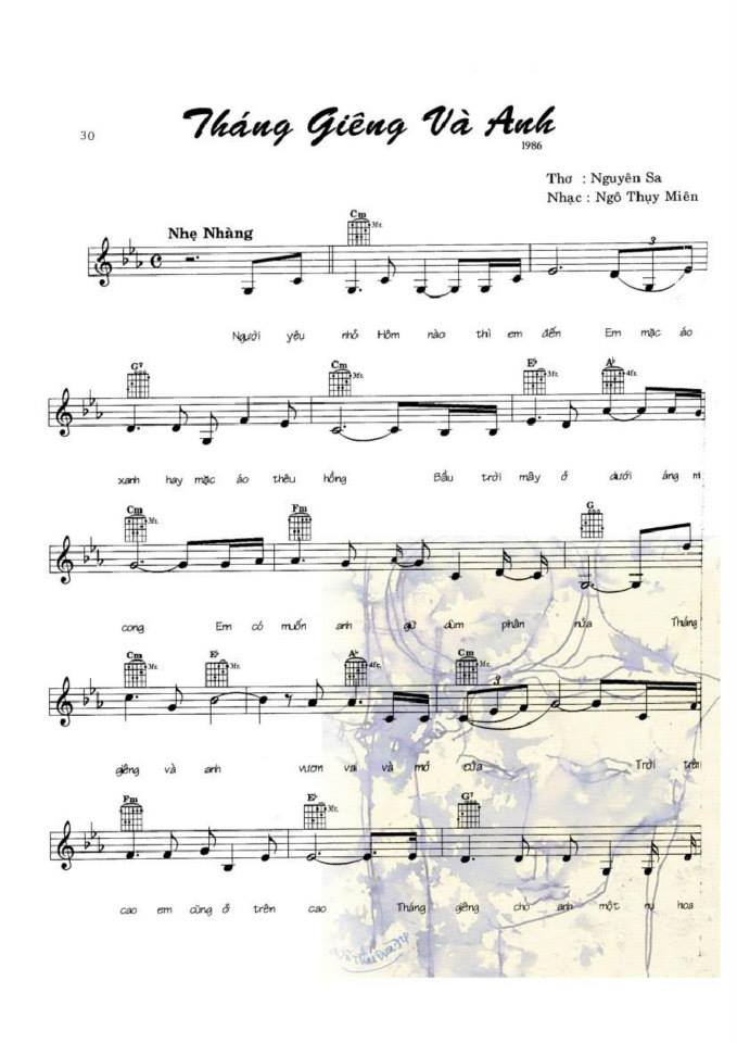 Tháng Giêng Và Anh sheet Tháng Giêng Và Anh sheet