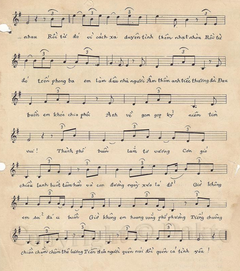 Thành Phố Buồn sheet có lời 