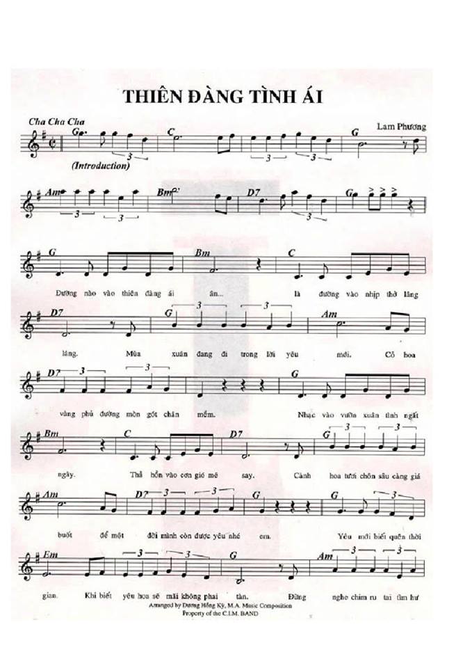 Thiên Đàng Tình Ái sheet