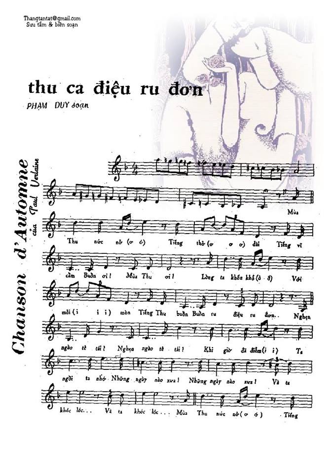 Thu Ca Điệu Ru Đơn sheet