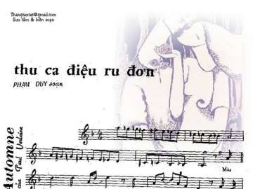 Thu Ca Điệu Ru Đơn sheet có lời 