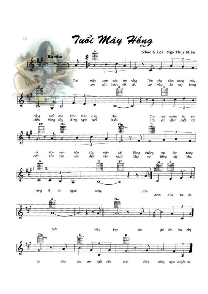 Tuổi Mây Hồng sheet
