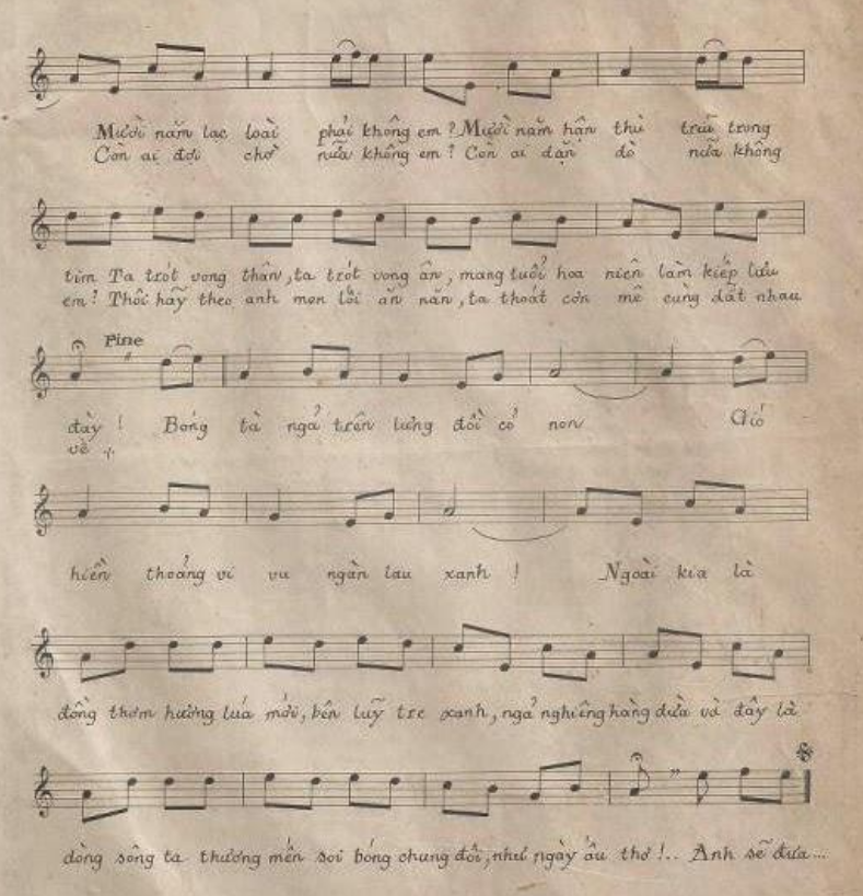 Vó Ngựa Trên Đồi Cỏ Non sheet