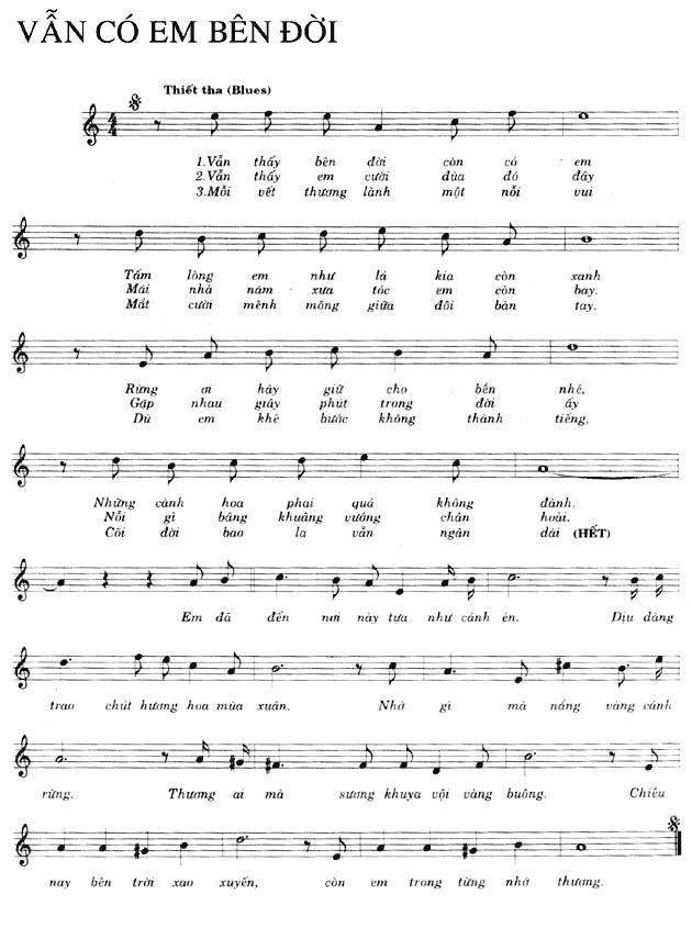Vẫn Có Em Bên Đời sheet