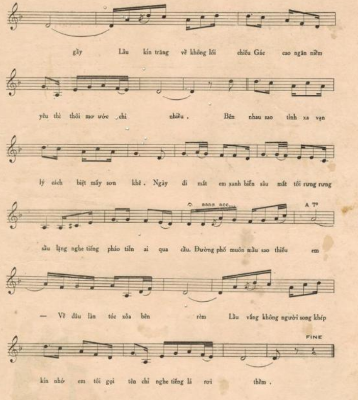 Về Đâu Mái Tóc Người Thương sheet