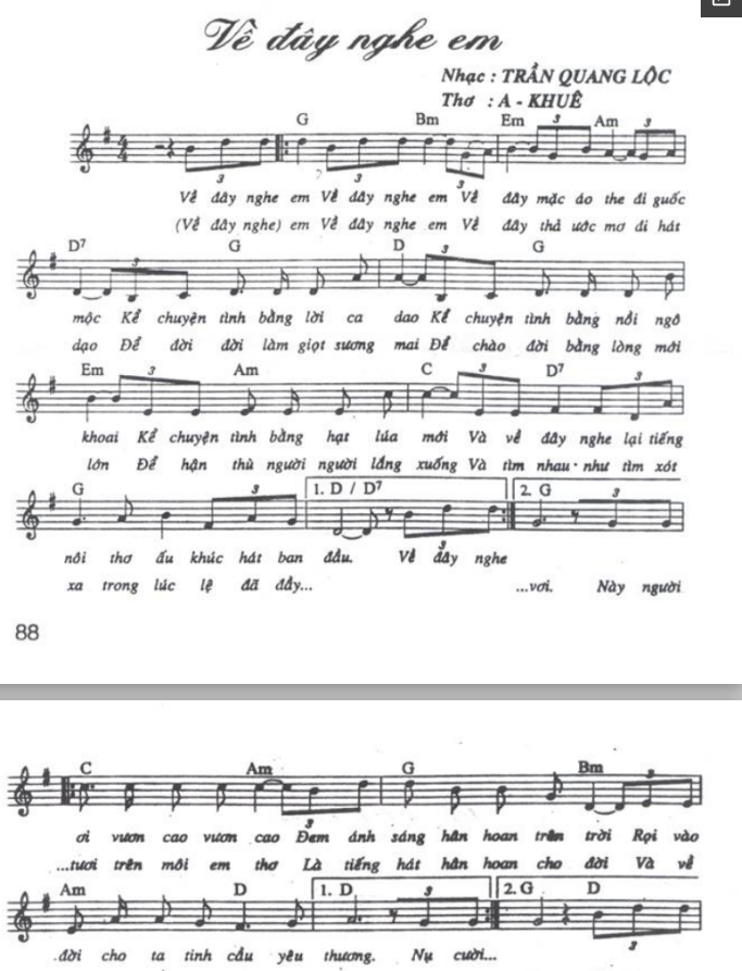 Về Đây Nghe Em sheet