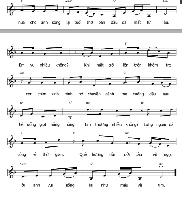 Về Quê Ngoại sheet