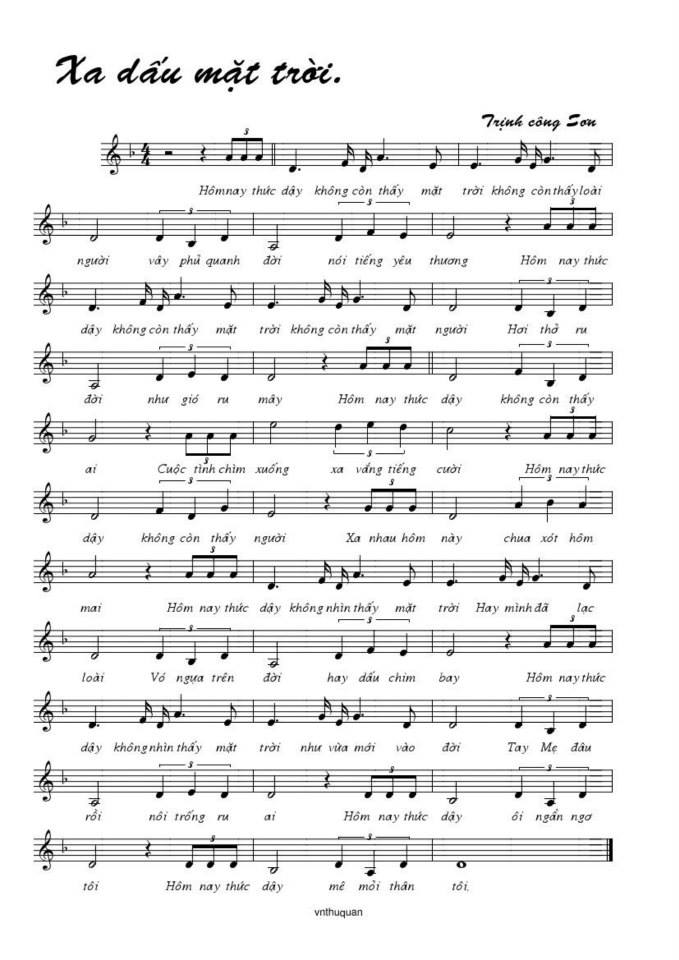 Xa dấu mặt trời sheet