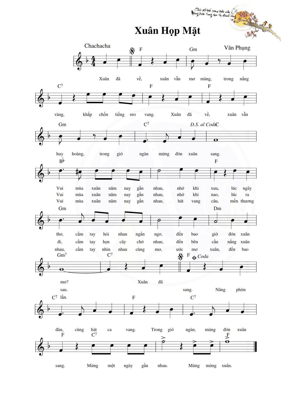 Xuân họp mặt sheet