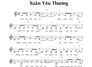 Xuân yêu thương sheet