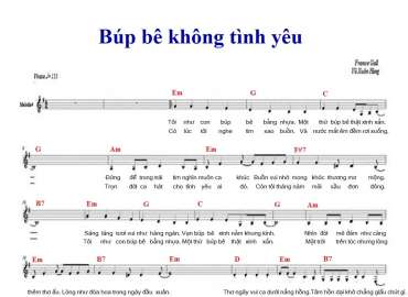 Búp Bê Không Tình Yêu sheet có lời 
