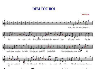 Đêm Tóc Rối sheet có lời 