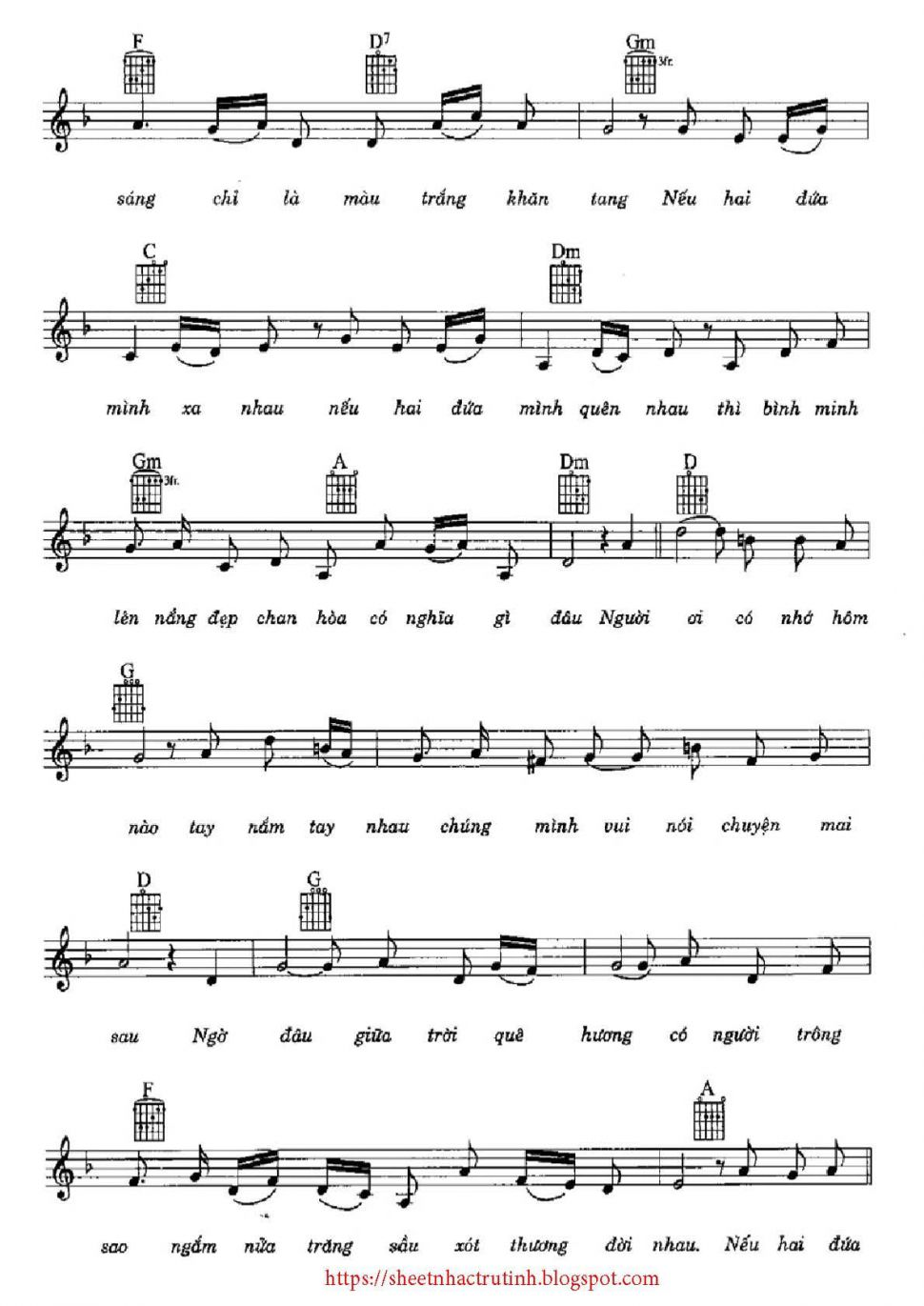 Nếu Hai Đứa Mình sheet có lời