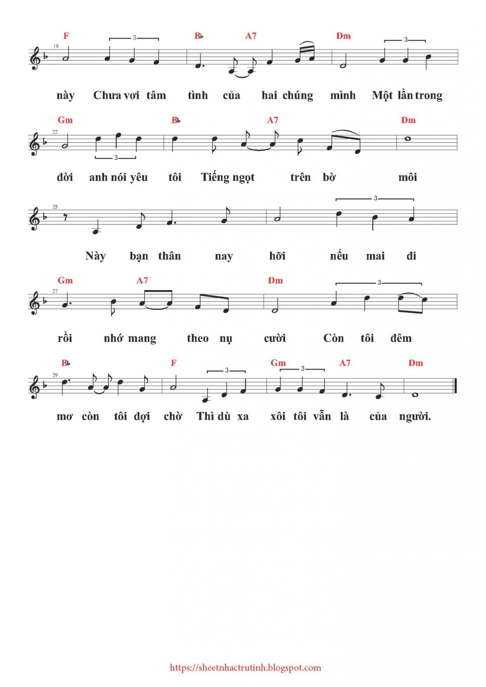 Đêm Tâm Sự sheet có lời 