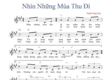 Nhìn Những Mùa Thu Đi sheet có lời 