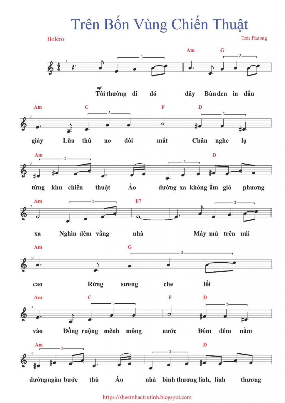 Trên Bốn Vùng Chiến Thuật sheet Trên Bốn Vùng Chiến Thuật sheet