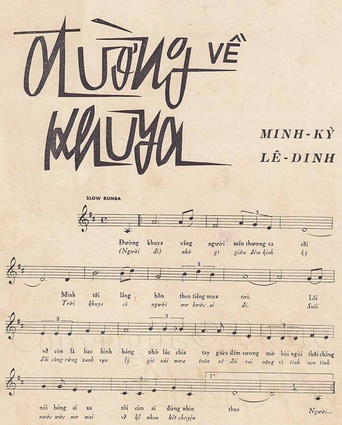 Đường Về Khuya sheet có lời 