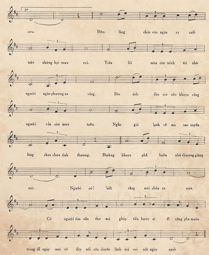 Đường Về Khuya sheet có lời 